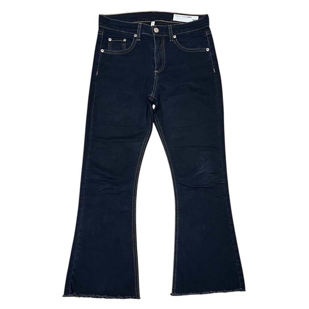 Rag & Bone Women’s Jeans Size 26 Crop Flare High Rise Blue Denim - Picture 2 of 15